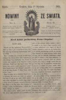 Nowiny ze Świata.R.2, nr 1 (1 stycznia 1864)