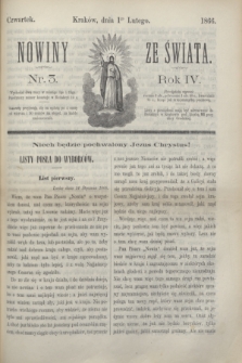 Nowiny ze Świata.R.4, nr 3 (1 lutego 1866)
