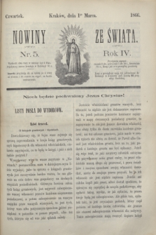 Nowiny ze Świata.R.4, nr 5 (1 marca 1866)