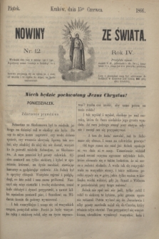 Nowiny ze Świata.R.4, nr 12 (15 czerwca 1866)