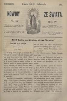 Nowiny ze Świata.R.4, nr 19 (1 października 1866)