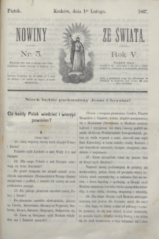 Nowiny ze Świata.R.5, nr 3 (1 lutego 1867)