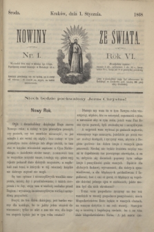 Nowiny ze Świata.R.6, nr 1 (1 stycznia 1868)