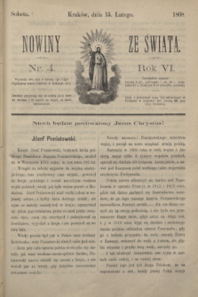 Nowiny ze Świata.R.6, nr 4 (15 lutego 1868)