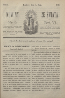 Nowiny ze Świata.R.6, nr 9 (1 maja 1868)