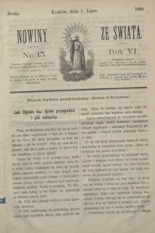Nowiny ze Świata.R.6, nr 13 (1 lipca 1868)
