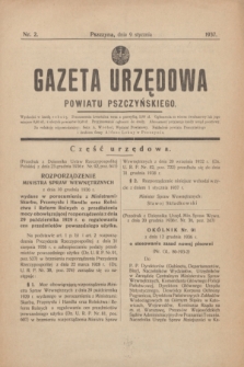 Gazeta Urzędowa Powiatu Pszczyńskiego.1937, nr 2 (9 stycznia) + dod.