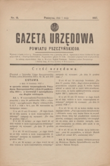 Gazeta Urzędowa Powiatu Pszczyńskiego.1937, nr 18 (1 maja) + dod.