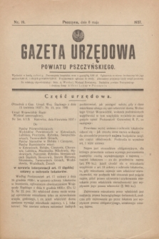 Gazeta Urzędowa Powiatu Pszczyńskiego.1937, nr 19 (8 maja)