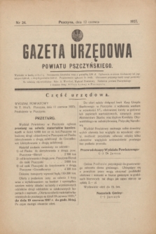 Gazeta Urzędowa Powiatu Pszczyńskiego.1937, nr 24 (12 czerwca)