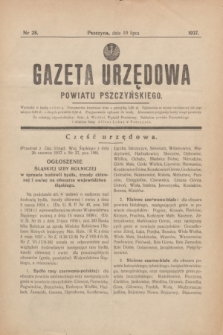Gazeta Urzędowa Powiatu Pszczyńskiego.1937, nr 28 (10 lipca)