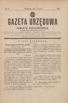Gazeta Urzędowa Powiatu Pszczyńskiego.1937, nr 32 (7 sierpnia)