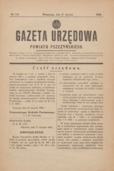 Gazeta Urzędowa Powiatu Pszczyńskiego.1938, nr 3/4 (27 stycznia) + dod.