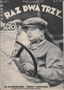Raz, Dwa, Trzy : ilustrowany tygodnik sportowy. 1932, nr 25