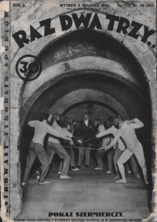 Raz, Dwa, Trzy : ilustrowany tygodnik sportowy. 1932, nr 49