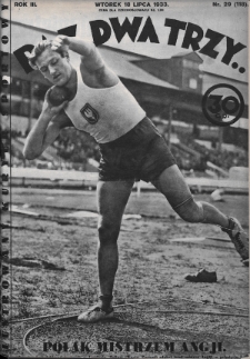 Raz, Dwa, Trzy : ilustrowany kuryer sportowy. 1933, nr 29