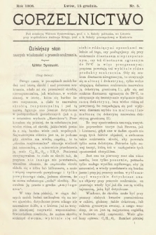 Gorzelnictwo. 1908, nr 5 |PDF|