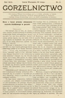 Gorzelnictwo. 1910, nr 3 |PDF|