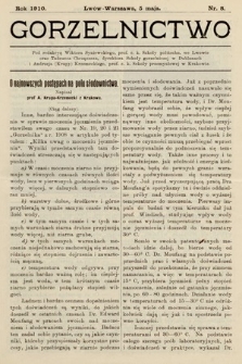 Gorzelnictwo. 1910, nr 8 |PDF|