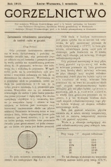 Gorzelnictwo. 1910, nr 13 |PDF|