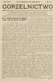 Gorzelnictwo. 1910, nr 17 |PDF|