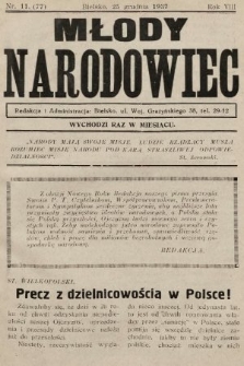 Młody Narodowiec. 1937, nr 11 |PDF|