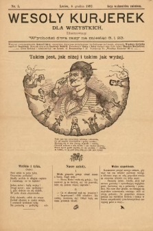 Wesoły Kurjerek : dla wszystkich. 1897 (Serja Wydawnictwa Zmieniona), nr 5 |PDF|