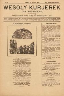 Wesoły Kurjerek : dla wszystkich. 1897 (Serja Wydawnictwa Zmieniona), nr 6 |PDF|
