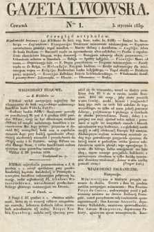Gazeta Lwowska. 1839, nr 1