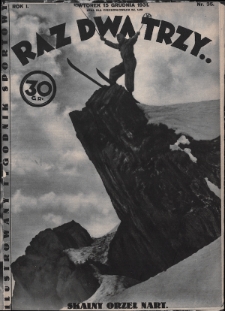 Raz, Dwa, Trzy : ilustrowany tygodnik sportowy. 1931, nr 35