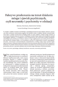 False beliefs about the brain and psychic phenomena: neuro and psycho-myths in education