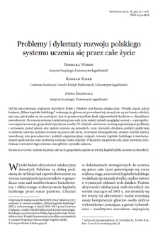 Problems and dilemmas in the development of the lifelong learning system in Poland