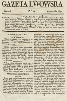 Gazeta Lwowska. 1839, nr 4