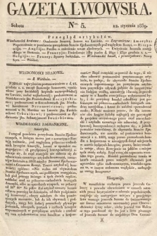 Gazeta Lwowska. 1839, nr 5