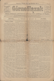 Górnoślązak : pismo codzienne, poświęcone sprawom ludu polskiego na Śląsku. R.2, nr 79 (7 kwietnia 1903)