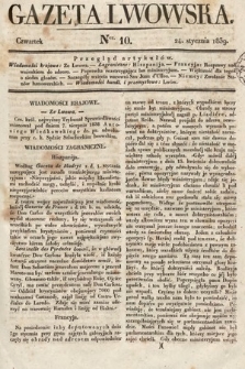 Gazeta Lwowska. 1839, nr 10