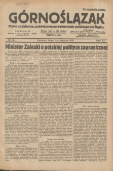 Górnoślązak : pismo codzienne, poświęcone sprawom ludu polskiego na Śląsku.R.27, nr 8 (11 stycznia 1928) + dod.