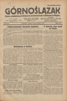 Górnoślązak : pismo codzienne, poświęcone sprawom ludu polskiego na Śląsku.R.27, nr 22 (26 stycznia 1928) + [dod.]