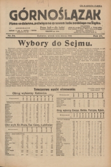 Górnoślązak : pismo codzienne, poświęcone sprawom ludu polskiego na Śląsku.R.27, nr 54 (6 marca 1928) + dod.