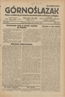 Górnoślązak : pismo codzienne, poświęcone sprawom ludu polskiego na Śląsku.R.27, nr 79 (4 kwietnia 1928) + dod.