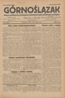 Górnoślązak : pismo codzienne, poświęcone sprawom ludu polskiego na Śląsku.R.27, nr 123 (30 maja 1928) + dod.