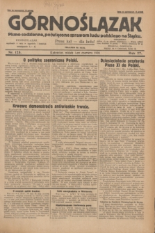 Górnoślązak : pismo codzienne, poświęcone sprawom ludu polskiego na Śląsku.R.27, nr 125 (1 czerwca 1928) + dod.