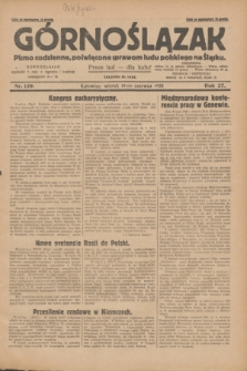 Górnoślązak : Pismo codzienne, poświęcone sprawom ludu polskiego na Śląsku.R.27, nr 139 (19 czerwca 1928) + dod.