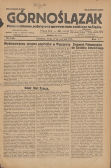 Górnoślązak : pismo codzienne, poświęcone sprawom ludu polskiego na Śląsku.R.27, nr 146 (27 czerwca 1928) + dod.