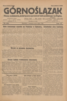 Górnoślązak : pismo codzienne, poświęcone sprawom ludu polskiego na Śląsku.R.27, nr 155 (8 lipca 1928) + dod.