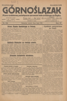 Górnoślązak : pismo codzienne, poświęcone sprawom ludu polskiego na Śląsku.R.27, nr 156 (10 lipca 1928) + dod.