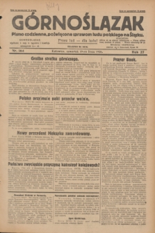Górnoślązak : pismo codzienne, poświęcone sprawom ludu polskiego na Śląsku.R.27, nr 164 (19 lipca 1928) + dod.