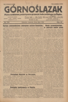 Górnoślązak : pismo codzienne, poświęcone sprawom ludu polskiego na Śląsku.R.27, nr 173 (29 lipca 1928) + dod.