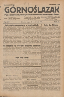 Górnoślązak : pismo codzienne, poświęcone sprawom ludu polskiego na Śląsku.R.27, nr 195 (23 sierpnia 1928) + dod.