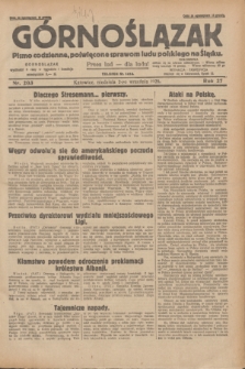 Górnoślązak : pismo codzienne, poświęcone sprawom ludu polskiego na Śląsku.R.27, nr 203 (2 września 1928) + dod.